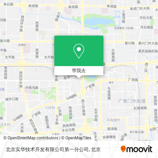 北京实华技术开发有限公司第一分公司地图