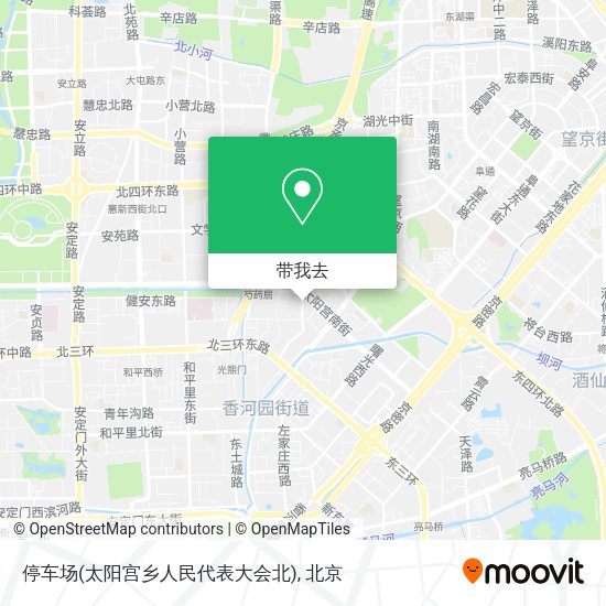 停车场(太阳宫乡人民代表大会北)地图