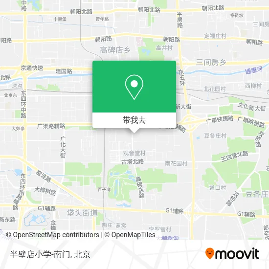半壁店小学-南门地图