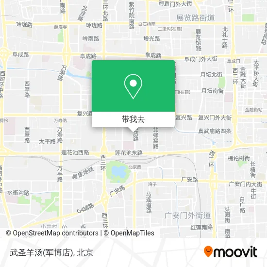 武圣羊汤(军博店)地图