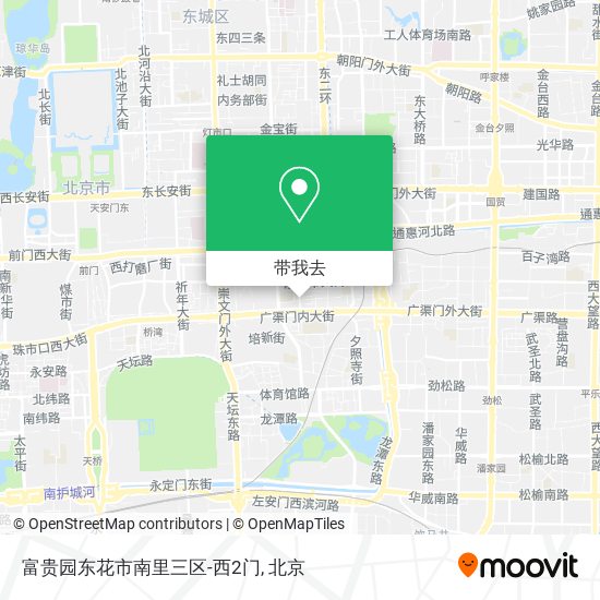 富贵园东花市南里三区-西2门地图