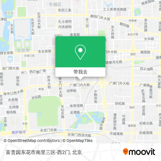 富贵园东花市南里三区-西2门地图