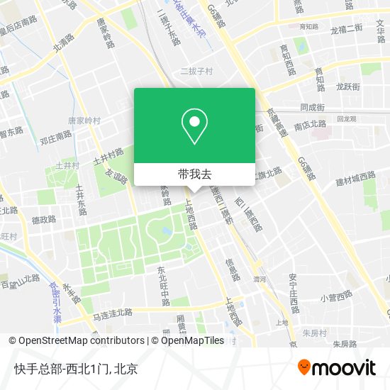 快手总部-西北1门地图