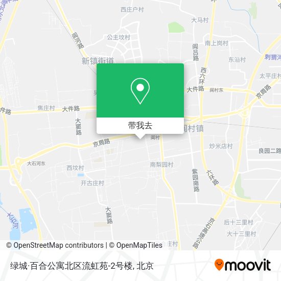 绿城·百合公寓北区流虹苑-2号楼地图
