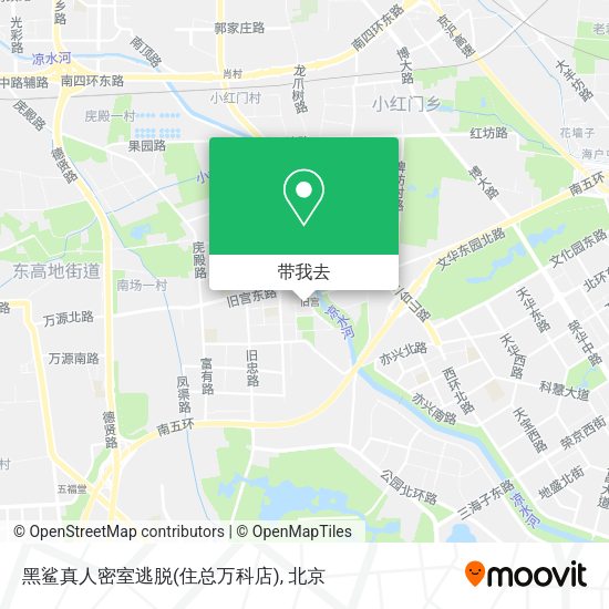 黑鲨真人密室逃脱(住总万科店)地图