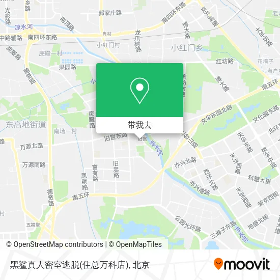 黑鲨真人密室逃脱(住总万科店)地图