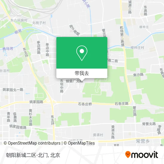 朝阳新城二区-北门地图