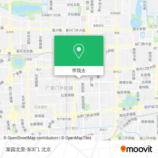 菜园北里-东3门地图