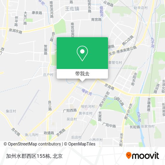 加州水郡西区155栋地图