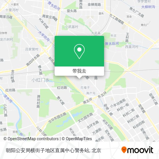 朝阳公安局横街子地区直属中心警务站地图