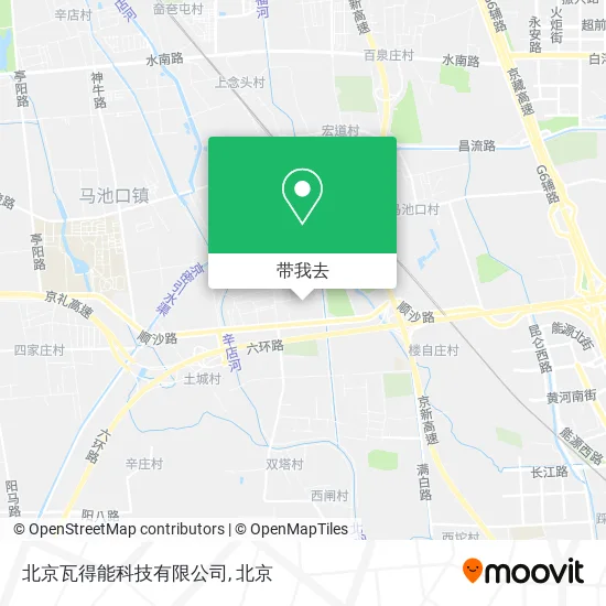 北京瓦得能科技有限公司地图
