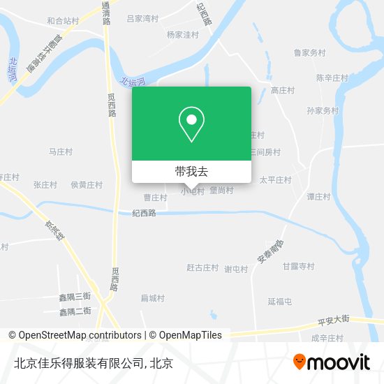 北京佳乐得服装有限公司地图