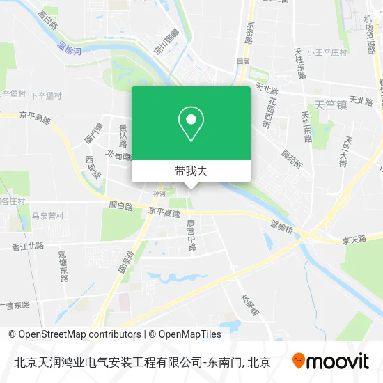 北京天润鸿业电气安装工程有限公司-东南门地图