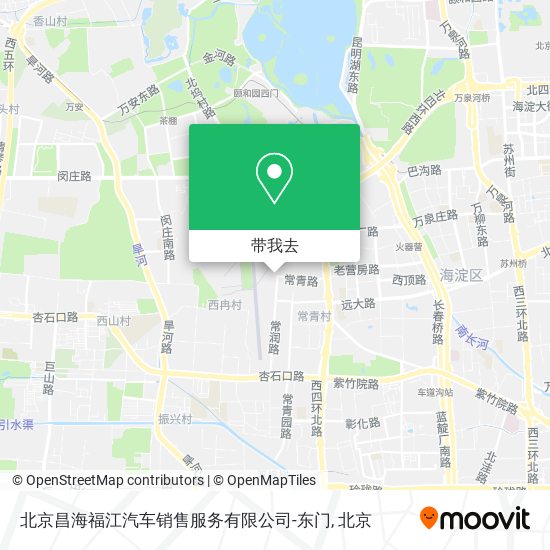 北京昌海福江汽车销售服务有限公司-东门地图