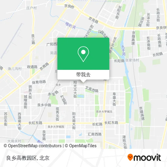 良乡高教园区地图