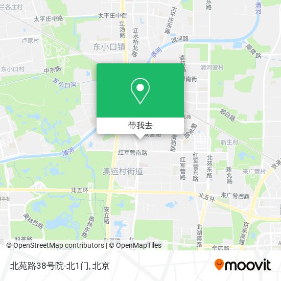 北苑路38号院-北1门地图
