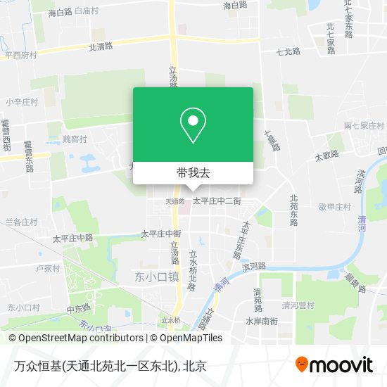 万众恒基(天通北苑北一区东北)地图