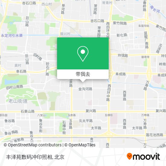 丰泽苑数码冲印照相地图