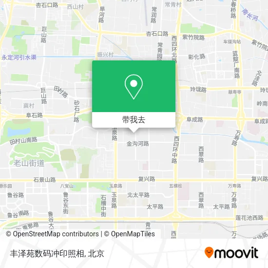 丰泽苑数码冲印照相地图