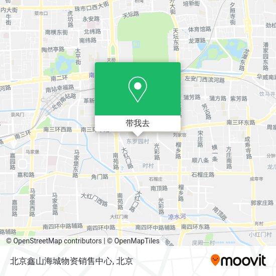 北京鑫山海城物资销售中心地图