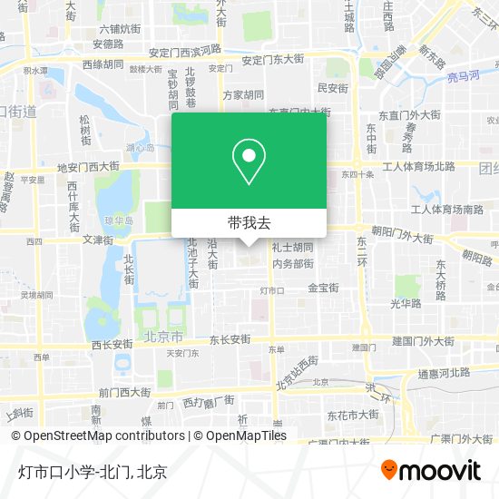 灯市口小学-北门地图