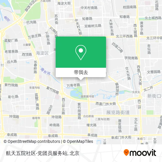 航天五院社区-党团员服务站地图