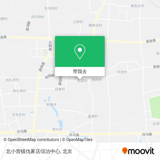 北小营镇仇家店综治中心地图
