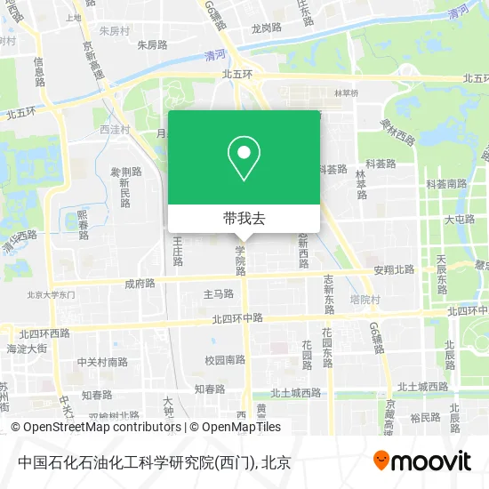 中国石化石油化工科学研究院(西门)地图