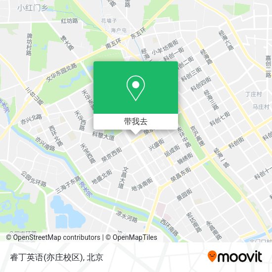 睿丁英语(亦庄校区)地图