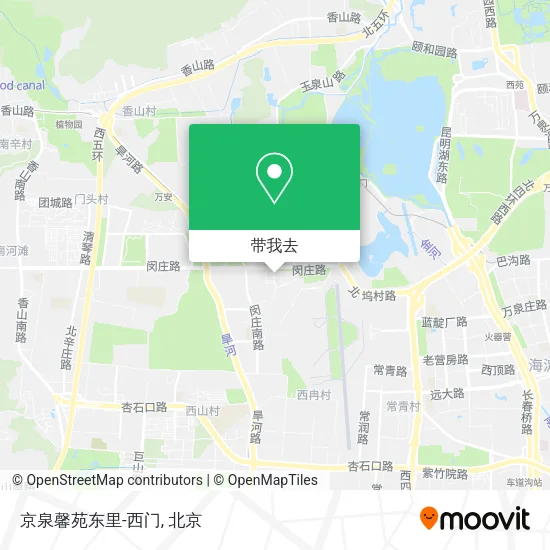 京泉馨苑东里-西门地图