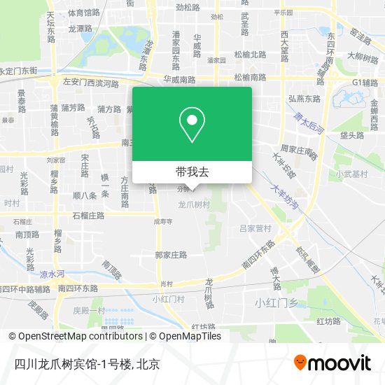 四川龙爪树宾馆-1号楼地图