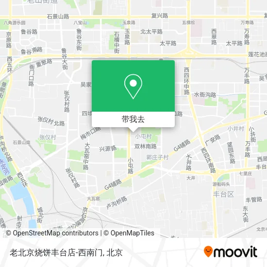 老北京烧饼丰台店-西南门地图