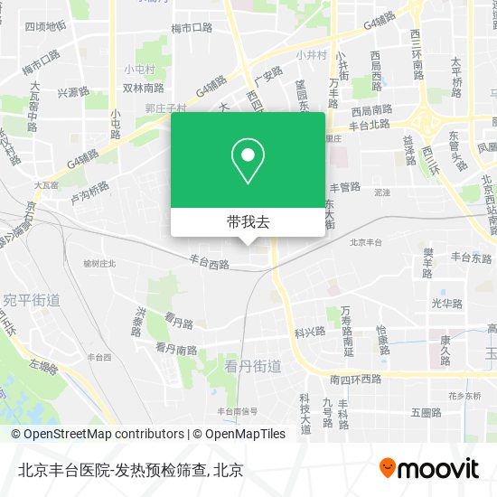 北京丰台医院-发热预检筛查地图