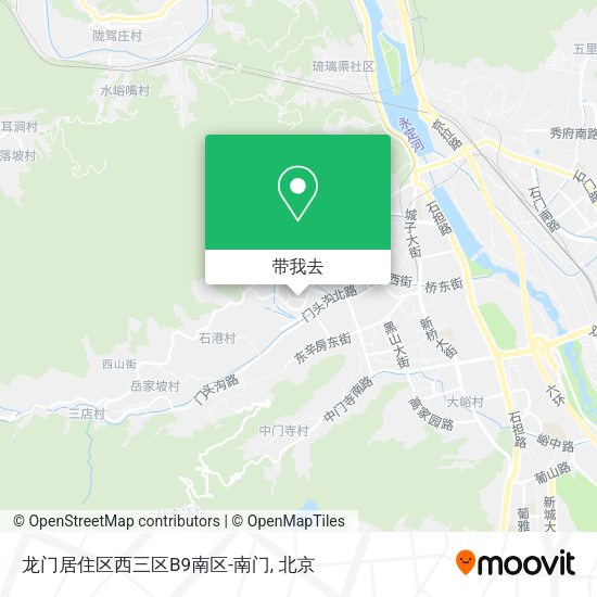 龙门居住区西三区B9南区-南门地图