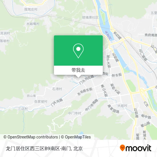 龙门居住区西三区B9南区-南门地图