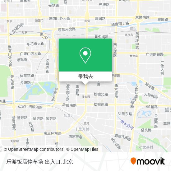 乐游饭店停车场-出入口地图