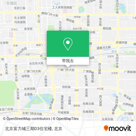 北京富力城三期D3住宅楼地图