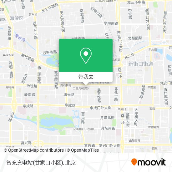 智充充电站(甘家口小区)地图