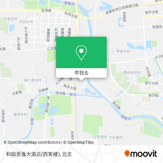 和园景逸大酒店(西客楼)地图