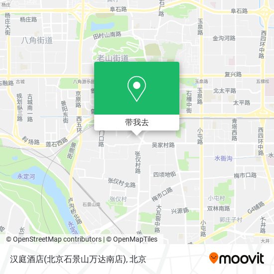 汉庭酒店(北京石景山万达南店)地图