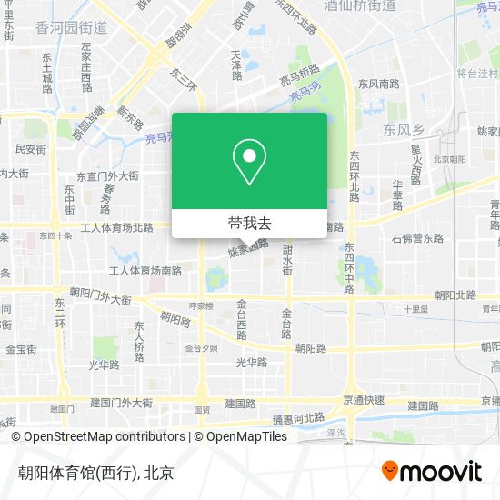 朝阳体育馆(西行)地图