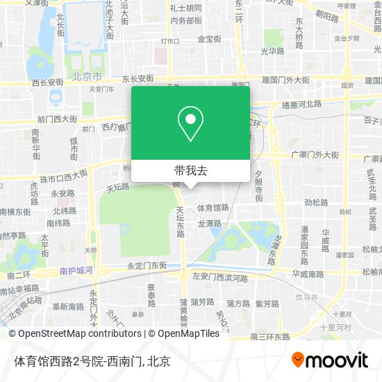 体育馆西路2号院-西南门地图