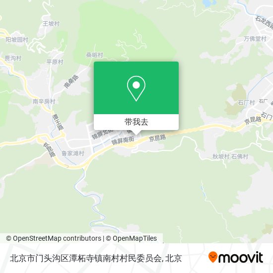 北京市门头沟区潭柘寺镇南村村民委员会地图