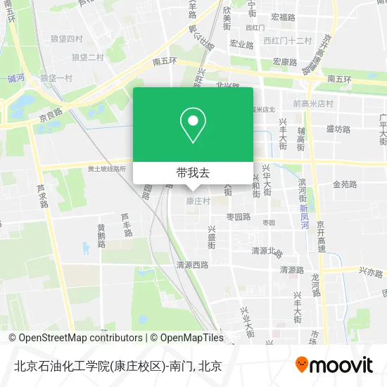 北京石油化工学院(康庄校区)-南门地图