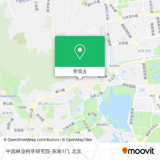 中国林业科学研究院-东南1门地图