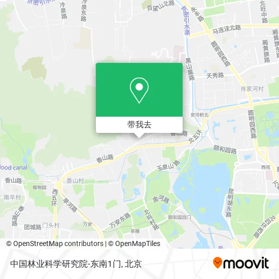 中国林业科学研究院-东南1门地图