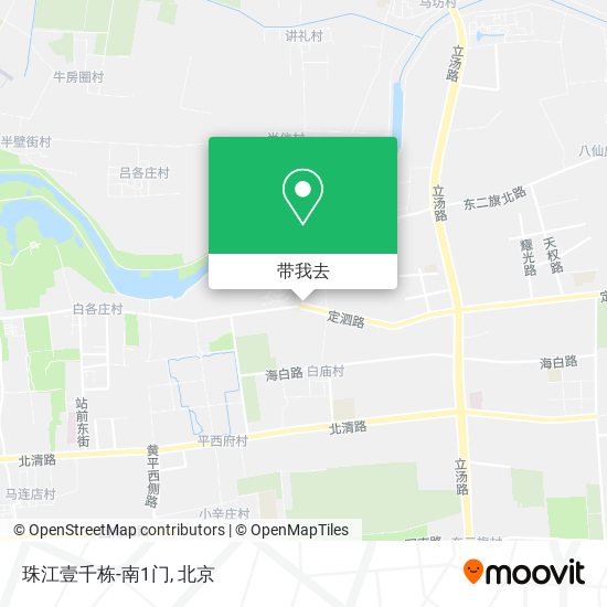 珠江壹千栋-南1门地图