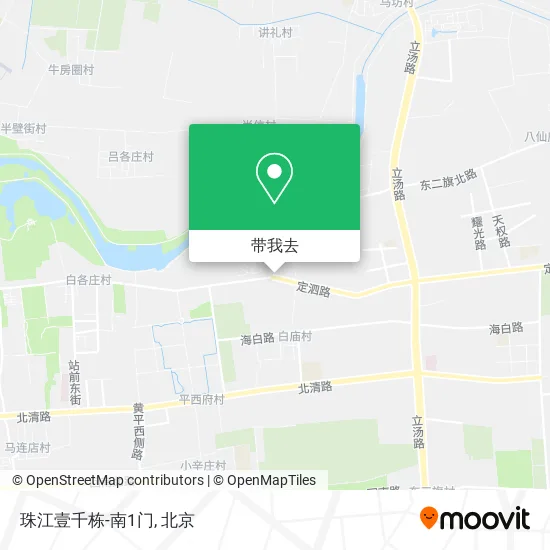 珠江壹千栋-南1门地图