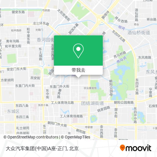 大众汽车集团(中国)A座-正门地图