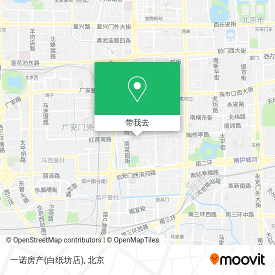 一诺房产(白纸坊店)地图